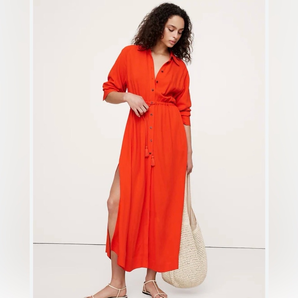 Banana Republic Gauze Shirtdress NWT Small